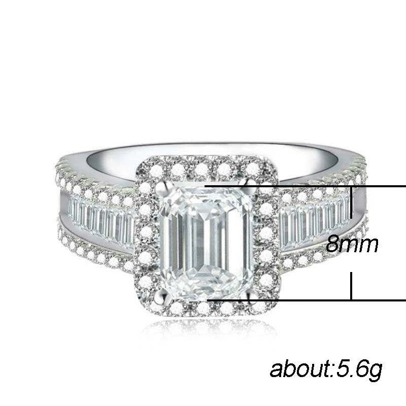 Pure Natural White 3 Carats Moissanite Gemstone S925 Silver - Getmgirlzworld Shop