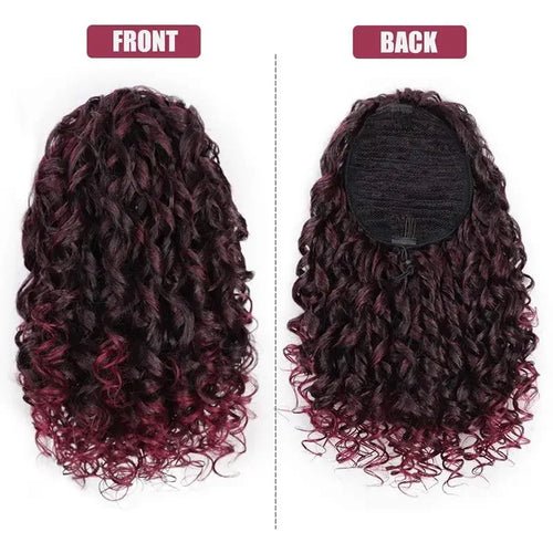 Short Afro Curly Drawstring Ponytail Extensions 14 Inch Kinky Curly - Getmgirlzworld Shop