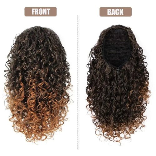 Short Afro Curly Drawstring Ponytail Extensions 14 Inch Kinky Curly - Getmgirlzworld Shop