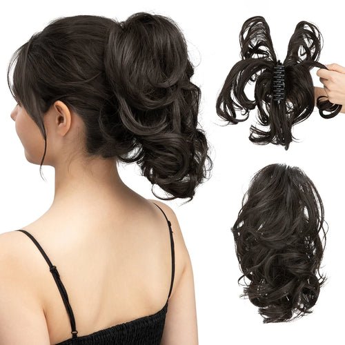 Synthetic Diy Claw Clip In Ponytail Hair Extensions Hairpiece Hair Bun - Getmgirlzworld Shop