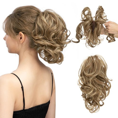 Synthetic Diy Claw Clip In Ponytail Hair Extensions Hairpiece Hair Bun - Getmgirlzworld Shop