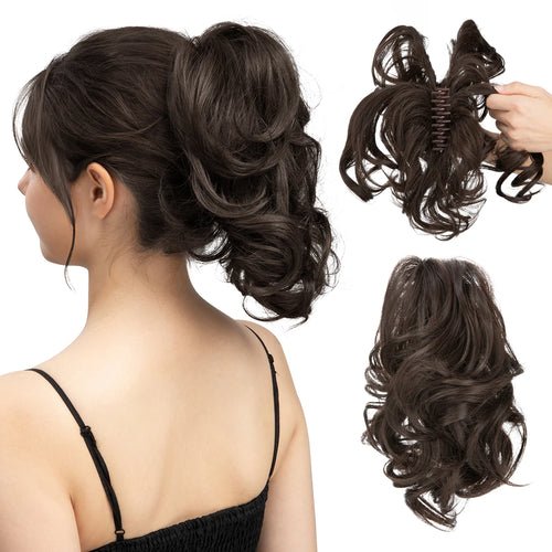 Synthetic Diy Claw Clip In Ponytail Hair Extensions Hairpiece Hair Bun - Getmgirlzworld Shop