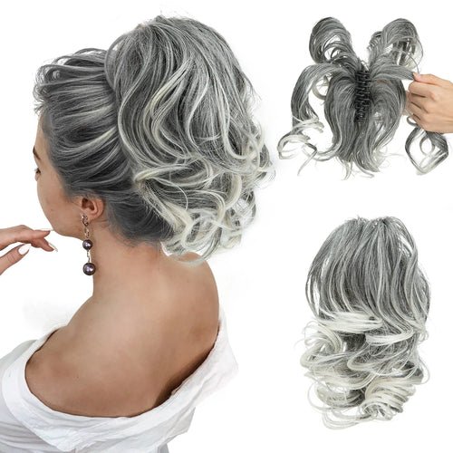 Synthetic Diy Claw Clip In Ponytail Hair Extensions Hairpiece Hair Bun - Getmgirlzworld Shop