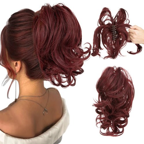 Synthetic Diy Claw Clip In Ponytail Hair Extensions Hairpiece Hair Bun - Getmgirlzworld Shop