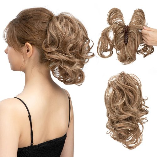 Synthetic Diy Claw Clip In Ponytail Hair Extensions Hairpiece Hair Bun - Getmgirlzworld Shop