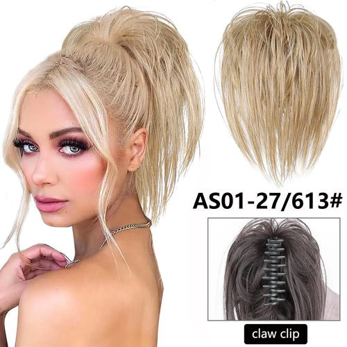 Synthetic Messy Curly Claw Hair Bun Chignon Hair Extensions Scrunchy - Getmgirlzworld Shop