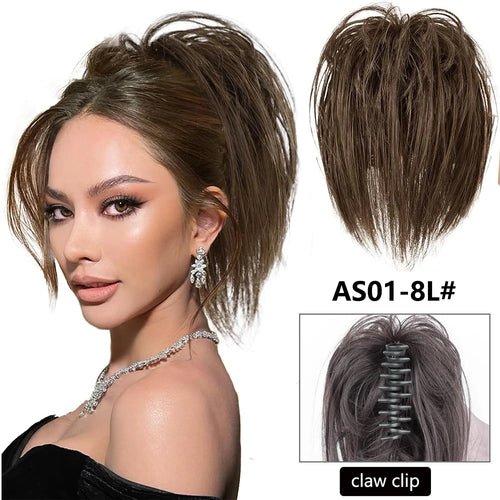 Synthetic Messy Curly Claw Hair Bun Chignon Hair Extensions Scrunchy - Getmgirlzworld Shop