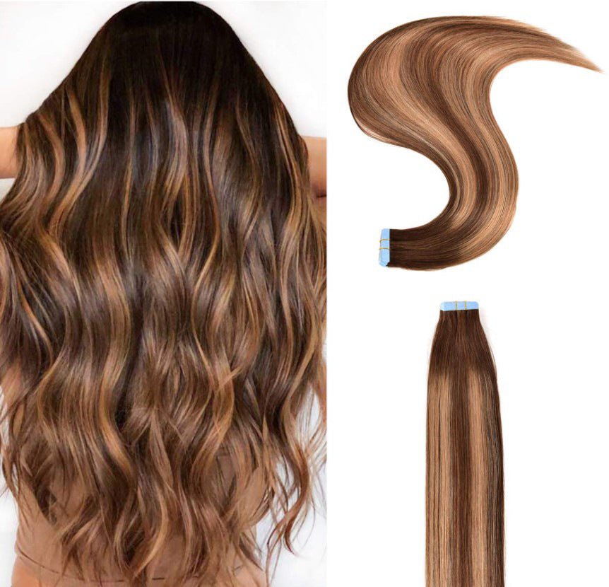 Tape in Invisible Real Hair Extensions - Getmgirlzworld Shop