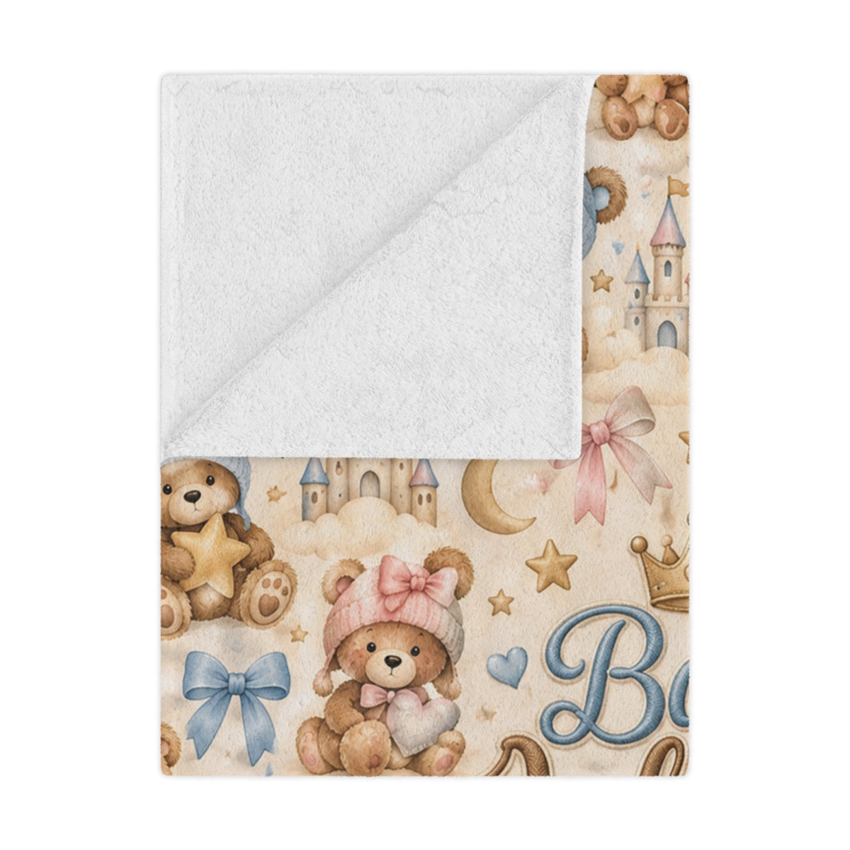 Teddy Bear Personalized Minky Blanket - Getmgirlzworld Shop