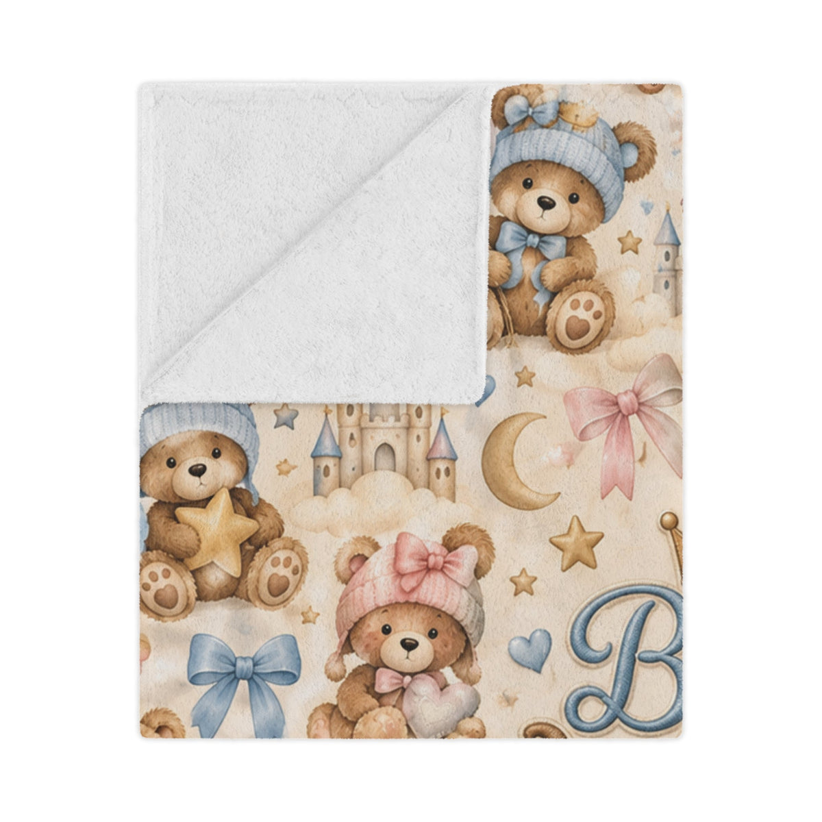 Teddy Bear Personalized Minky Blanket - Getmgirlzworld Shop
