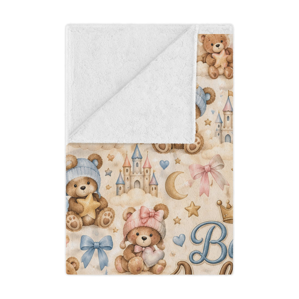 Teddy Bear Personalized Minky Blanket - Getmgirlzworld Shop