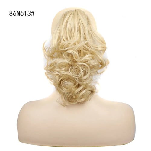 VIVIEIEI Synthetic Claw Clip Ponytail Hair Extensions Short Curly - Getmgirlzworld Shop