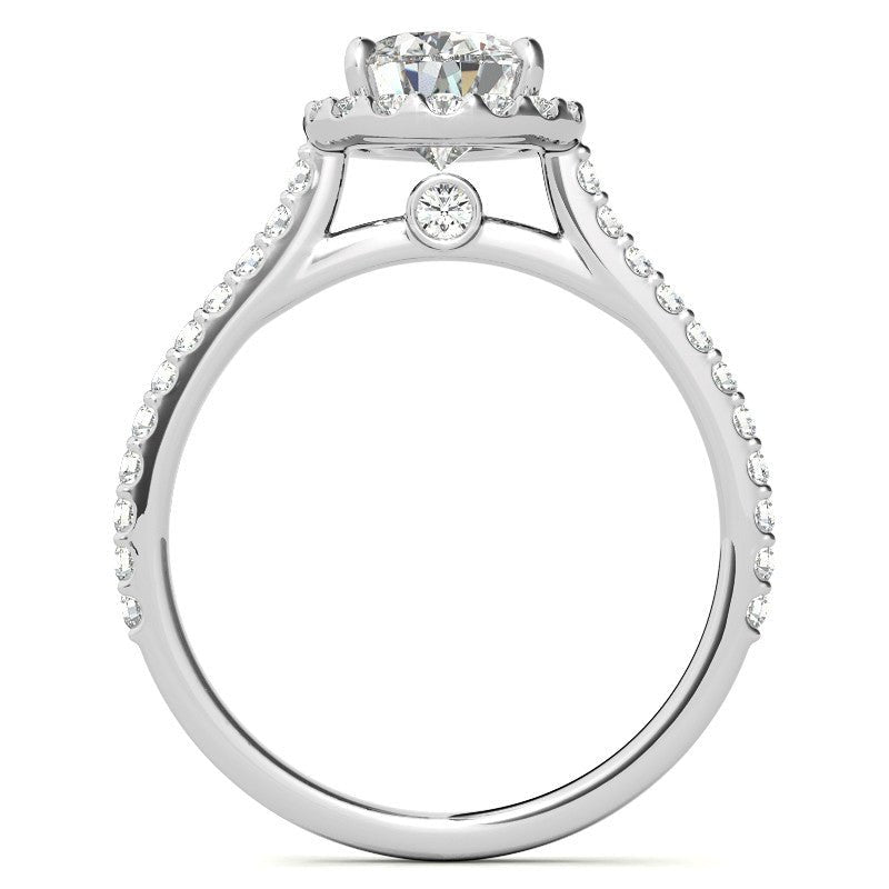 White Gold Pear Shape Moissanite Ring – 00560 - Getmgirlzworld Shop