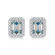 Women's Moissanite Emerald Cut Earrings
