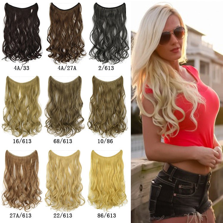 Women's One - piece Seamless Hair Extension Halo - Getmgirlzworld Shop