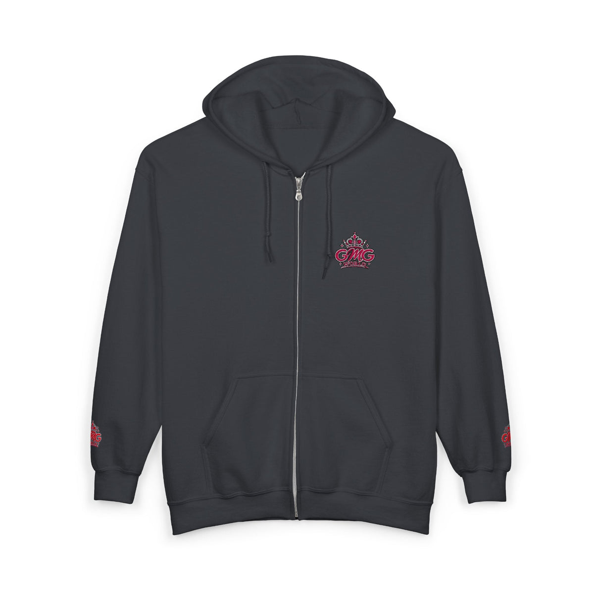 Zip Hoodie with Pink GMG Mandala Chest Design - Getmgirlzworld Shop
