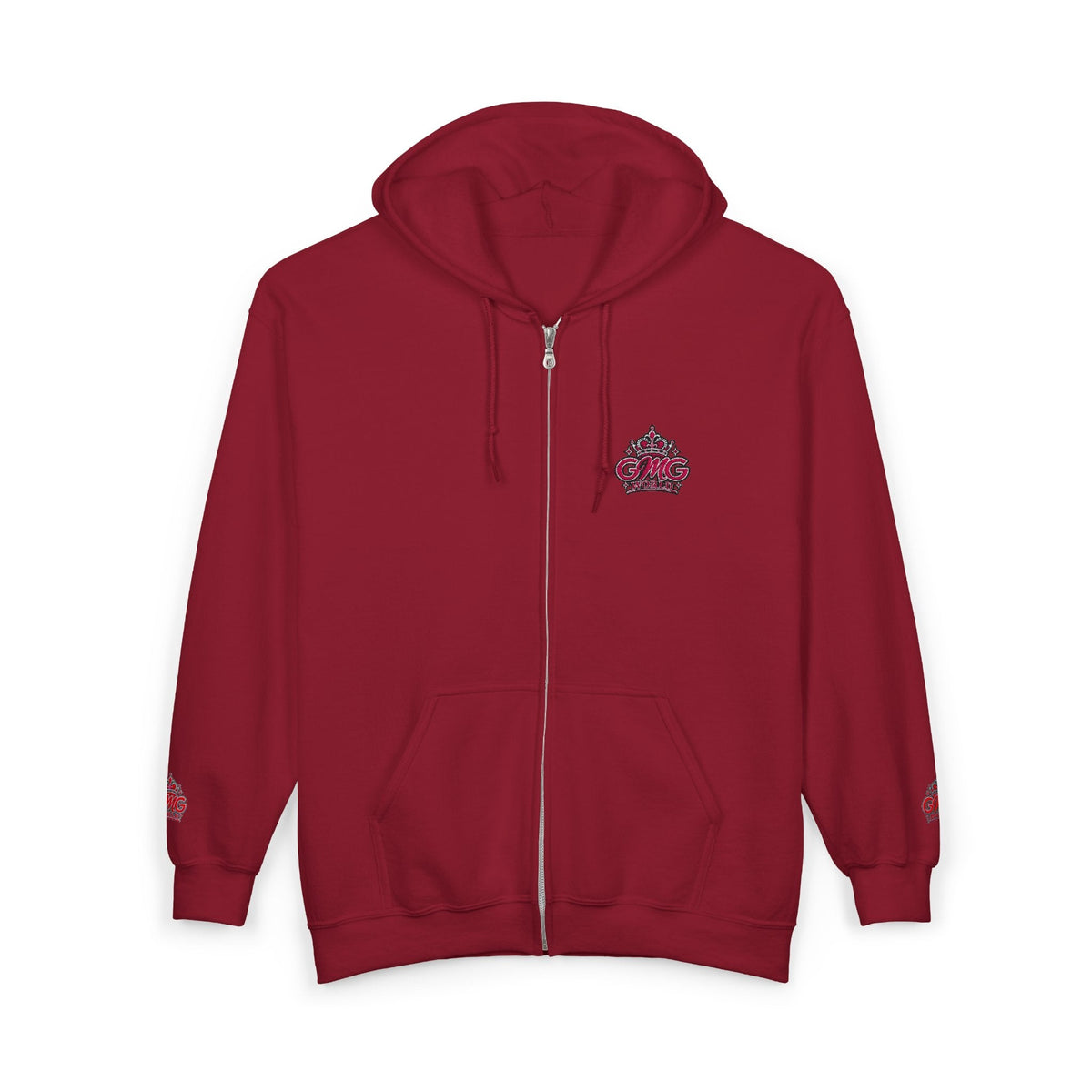 Zip Hoodie with Pink GMG Mandala Chest Design - Getmgirlzworld Shop