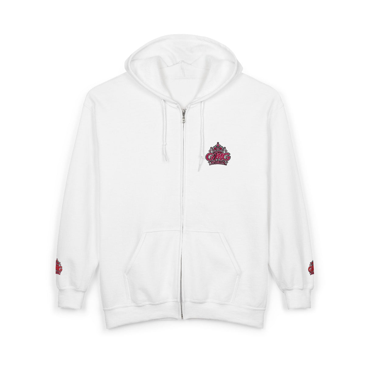Zip Hoodie with Pink GMG Mandala Chest Design - Getmgirlzworld Shop