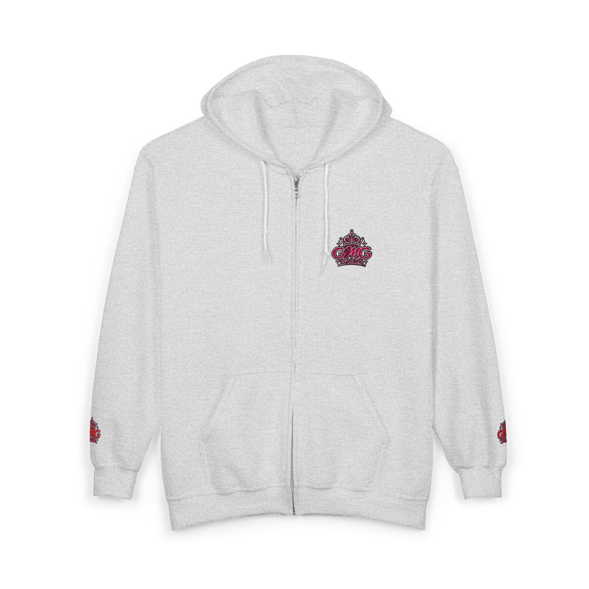 Zip Hoodie with Pink GMG Mandala Chest Design - Getmgirlzworld Shop