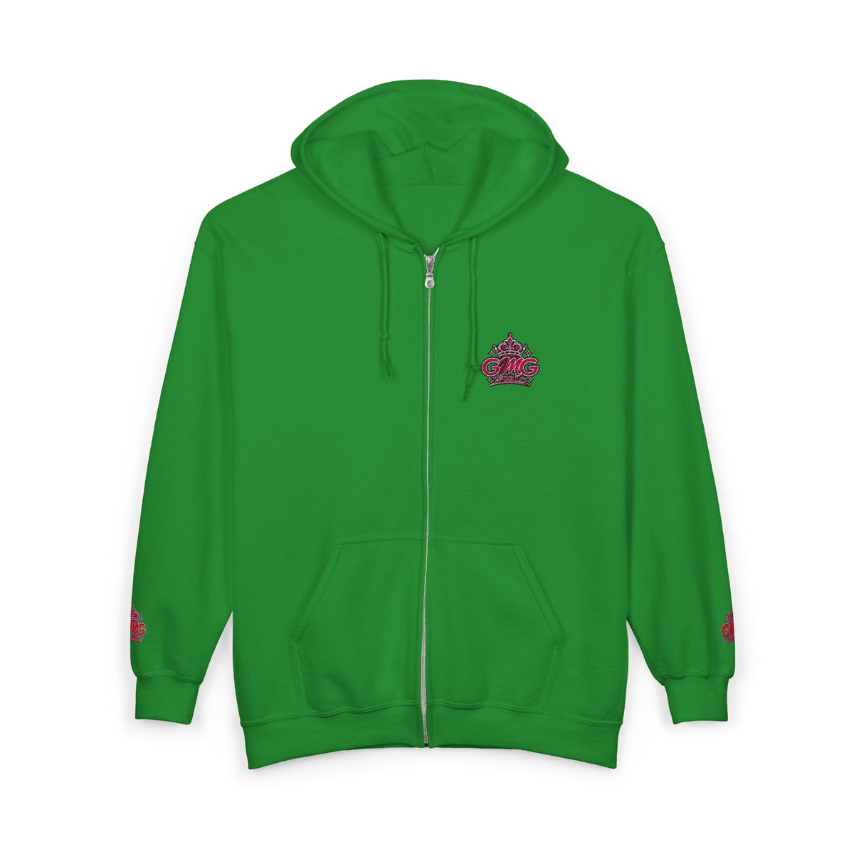 Zip Hoodie with Pink GMG Mandala Chest Design - Getmgirlzworld Shop