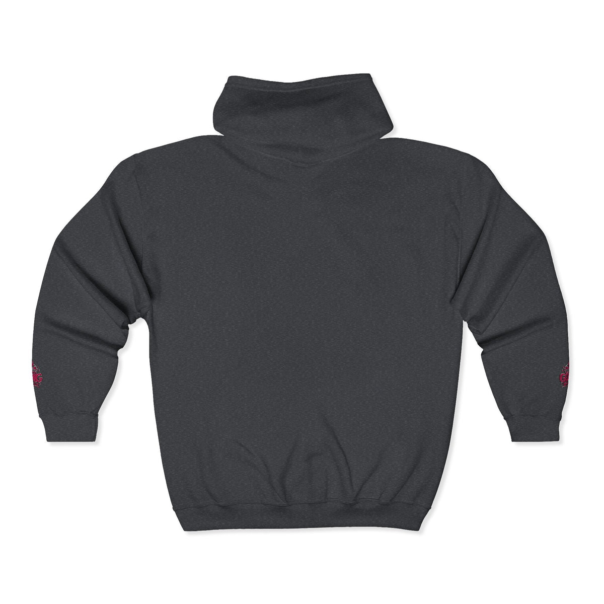 Zip Hoodie with Pink GMG Mandala Chest Design - Getmgirlzworld Shop