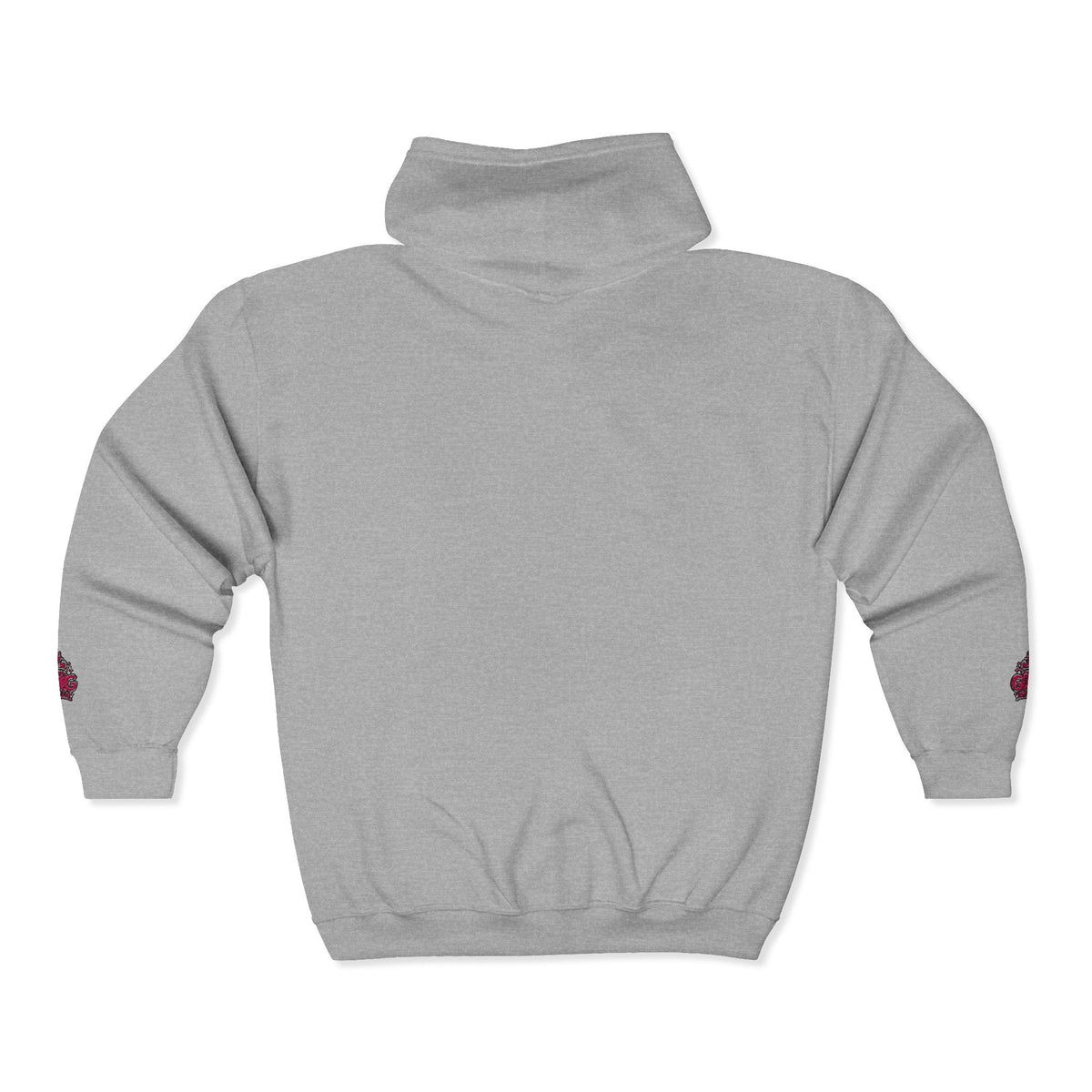 Zip Hoodie with Pink GMG Mandala Chest Design - Getmgirlzworld Shop
