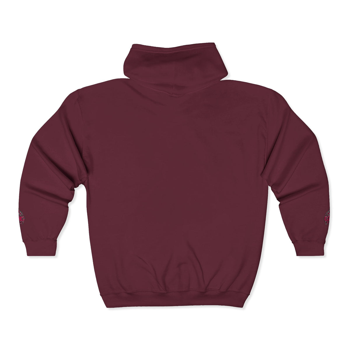 Zip Hoodie with Pink GMG Mandala Chest Design - Getmgirlzworld Shop