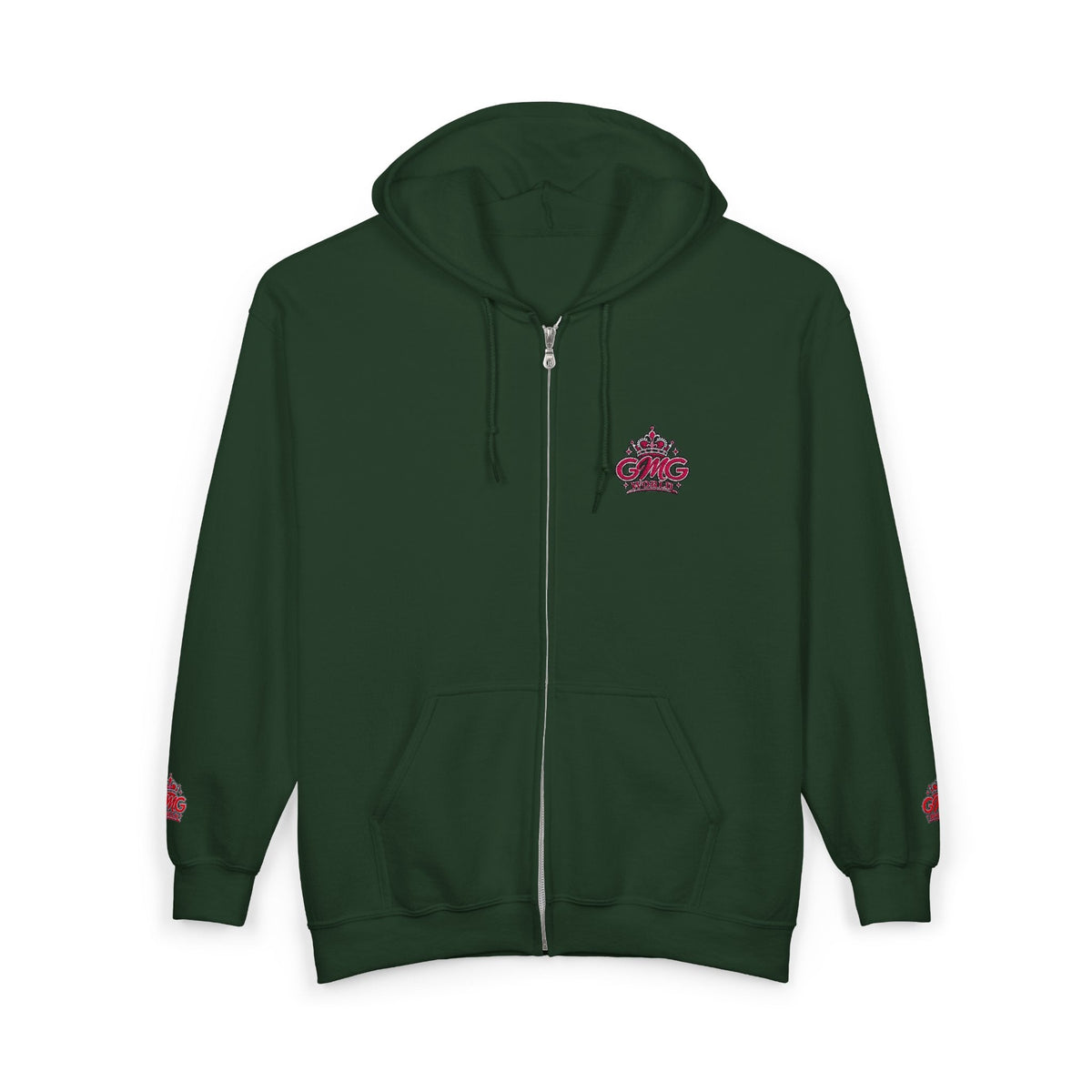 Zip Hoodie with Pink GMG Mandala Chest Design - Getmgirlzworld Shop