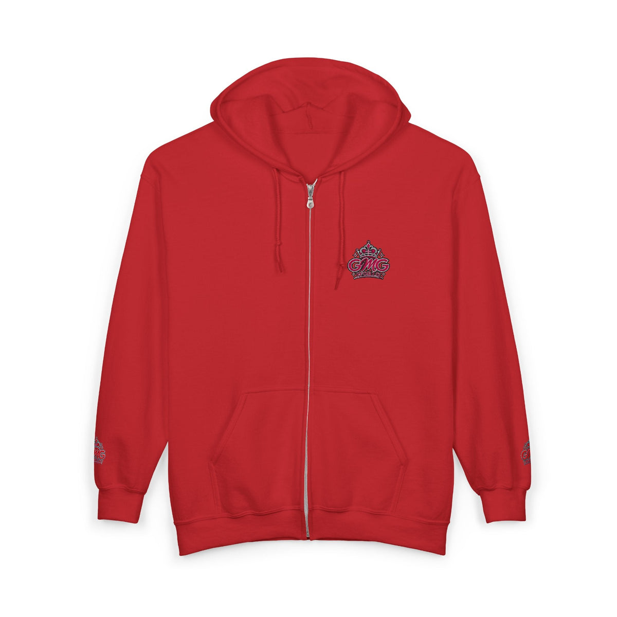 Zip Hoodie with Pink GMG Mandala Chest Design - Getmgirlzworld Shop