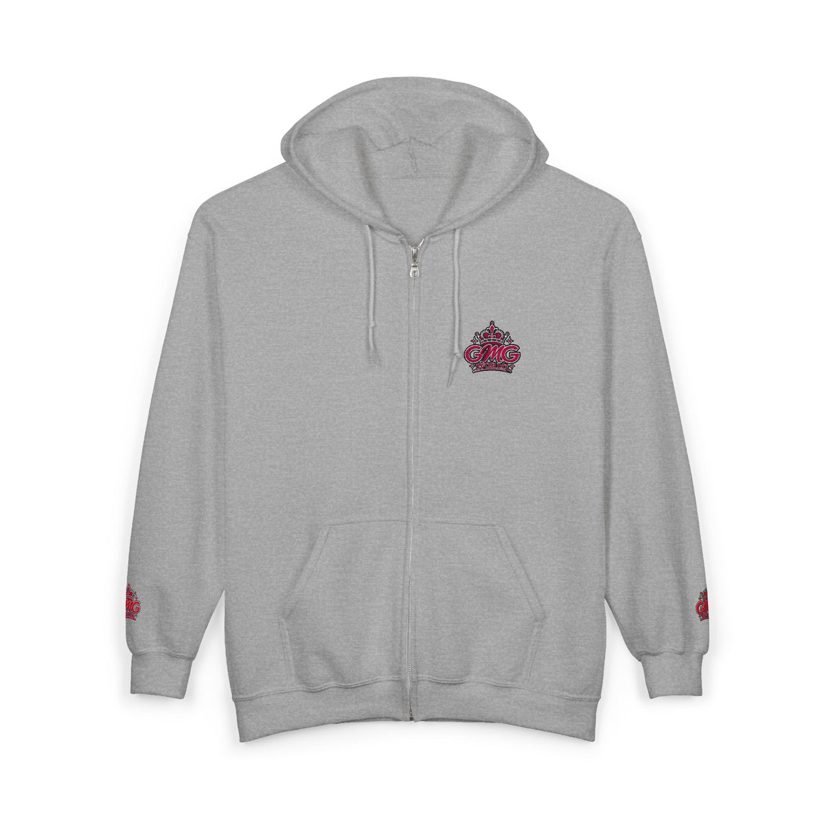 Zip Hoodie with Pink GMG Mandala Chest Design - Getmgirlzworld Shop